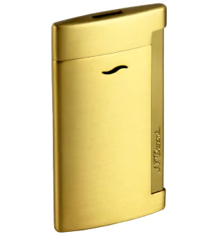 Briquet S.T. Dupont Ligne 2 rayures verticales or jaune